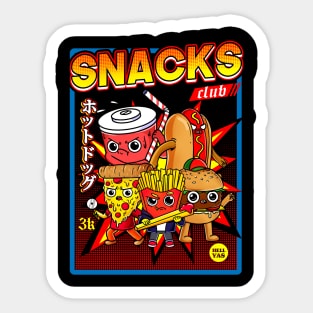 snacks club Sticker